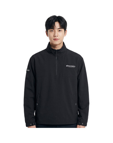 디스커버리 공용 우븐 하이넥 아노락 DXTR39044-BKS