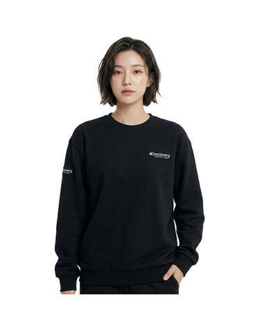 디스커버리  공용 기모 덴버 맨투맨 DXMT73046-BKS