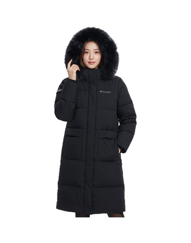 디스커버리 여성 고쉬 구스다운 롱 패딩 DWDJ7F046-BKS