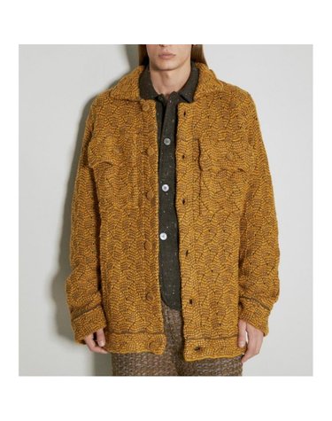 [해외직구] 26 FW 이사 볼Puzzle 퍼즐 카라 버튼 워크 자켓 오렌지 AW23TP21 HAIRYGINGER