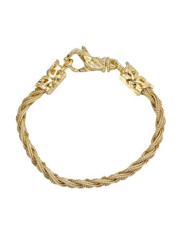 엠마누엘레 비꼬끼 [해외직구] Emanuele Bicocchi 플랫 브레이드 브레이슬릿 FKB07GSILVER PLA GOLD TP980136938