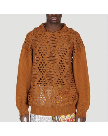 [해외직구] 26 FW 칠드런 오브더 디스코댄스 오픈 니트 후드 스웨터 COTDKN 663 BROWN