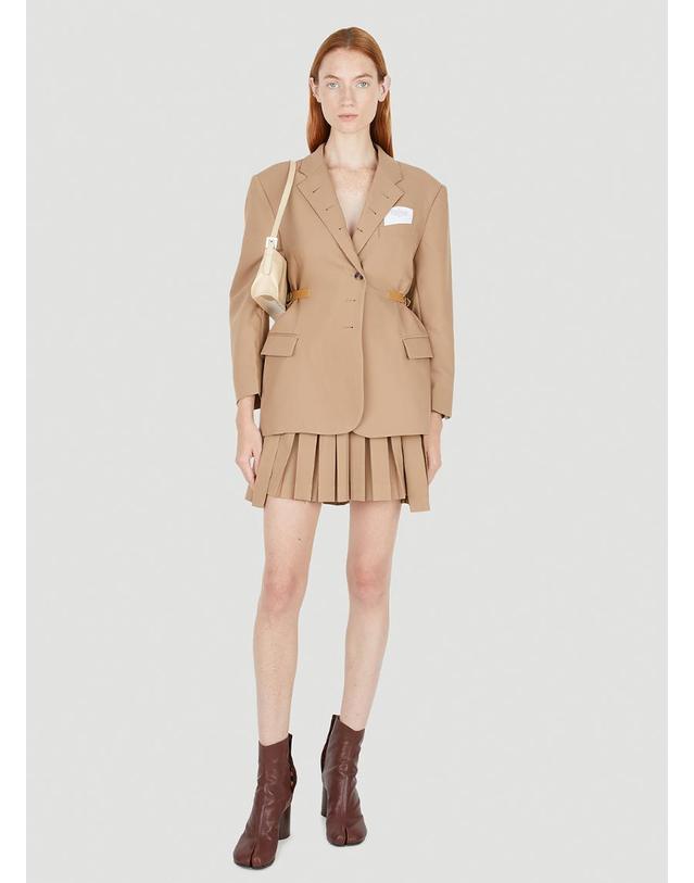 록 [해외직구] 26 FW 로키 여성 Multi Buttonhole Blazer rok0250007brn 착용컷