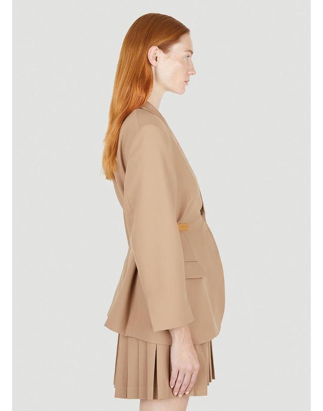 록 [해외직구] 26 FW 로키 여성 Multi Buttonhole Blazer rok0250007brn 착용컷