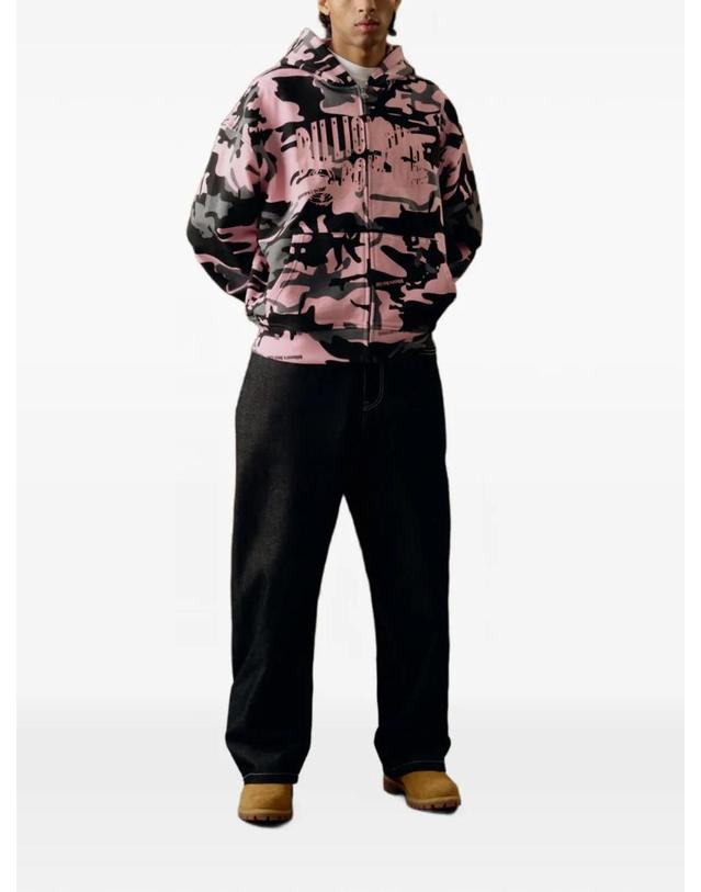 빌리네어 보이즈 클럽 [해외직구] 26 FW 빌리어네어보이즈클럽 camouflage print zip up hoodie BBZT26332 TP459292682 착용컷