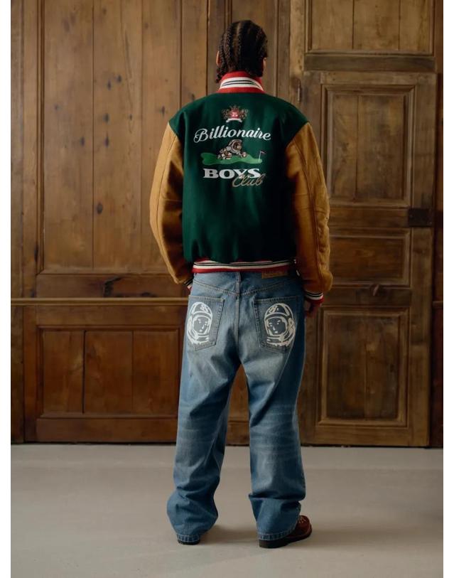 빌리네어 보이즈 클럽 [해외직구] 26 FW 빌리어네어보이즈클럽 Astro Golf Club embroidered logo varsity jacket BBOU26302 TP459426552 착용컷