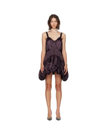 [해외직구] 26 FW 콜리나 스트라다 브라운 발레리안 슬립 미니 드레스 262236F052001