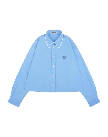 미우미우 MK1921 16T4 F0013 더블 레이어드 셔츠