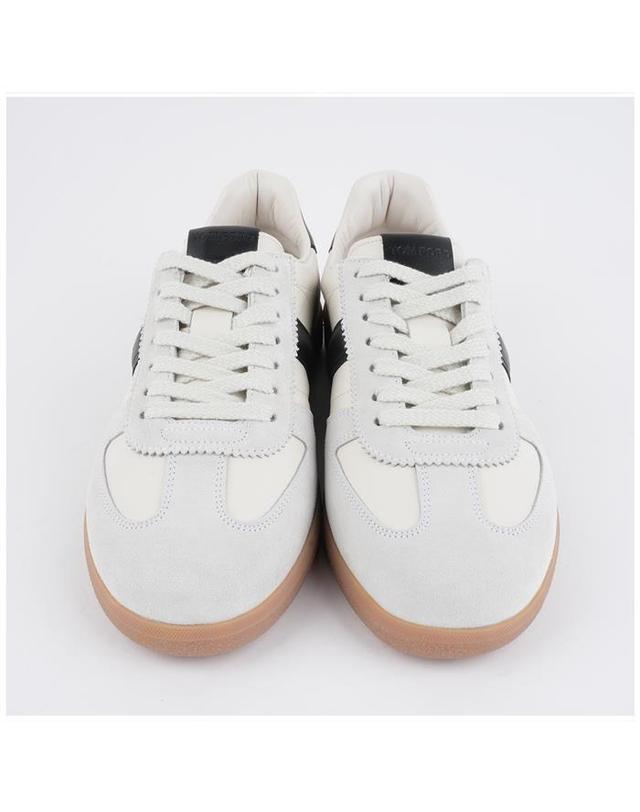톰포드 톰포드 J1584 LCL457N 5W013 스웨이드 스무스레더 T 스니커즈 착용컷