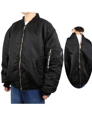 베트멍 UE63JA121B BLACK 리버시블 봄버 자켓