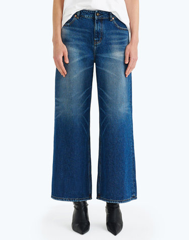 DRIVEJEANS 와이드 데님 블루