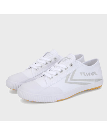 FE LO 1920/WHITE CANVAS W/ SILVER METALLIC LOGO & CHEVRON/FU100168