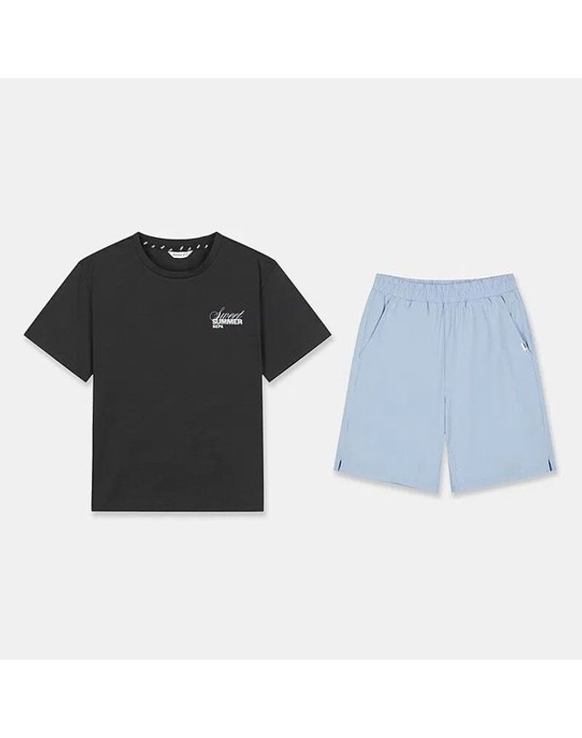 네파키즈_ [갤러리아] 공용 일러스트 반팔 세트 KMD5952 착용컷