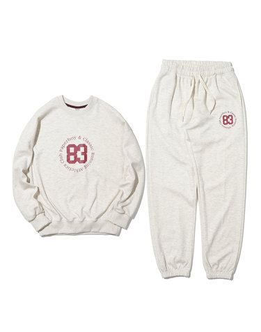 [SET] 비기닝83 스웨트 셋업-오트밀