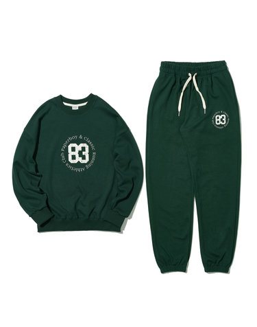 [SET] 비기닝83 스웨트 셋업-그린