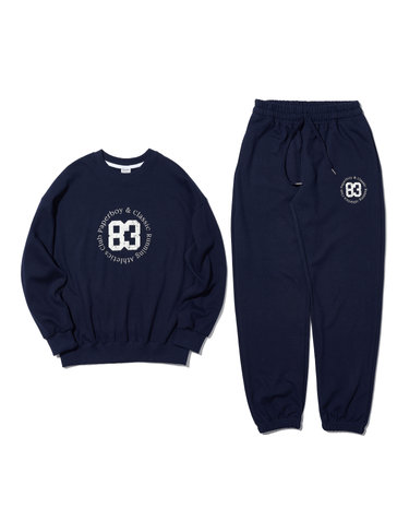 [SET] 비기닝83 스웨트 셋업-네이비