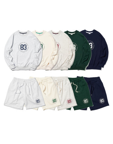 [SET] 비기닝83 스웨트 하프팬츠 셋업 5color