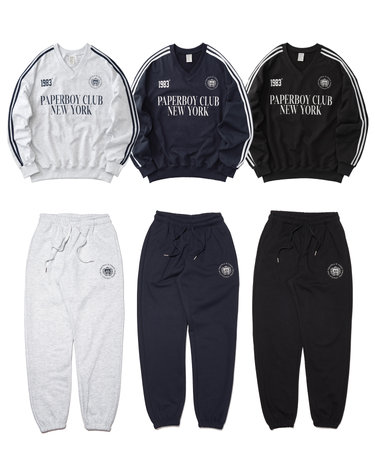 [SET] V넥 트랙 스웨트 셋업 3color