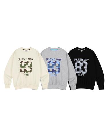 카모83 스웨트셔츠 3color