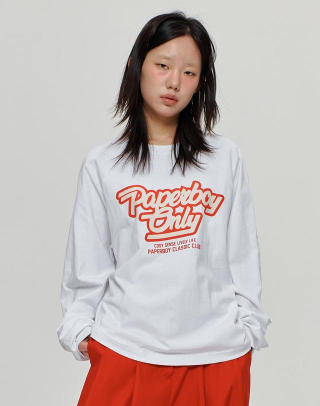 페이퍼보이 온리 레글런 오버핏 롱슬리브 긴팔티셔츠 3color 착용컷