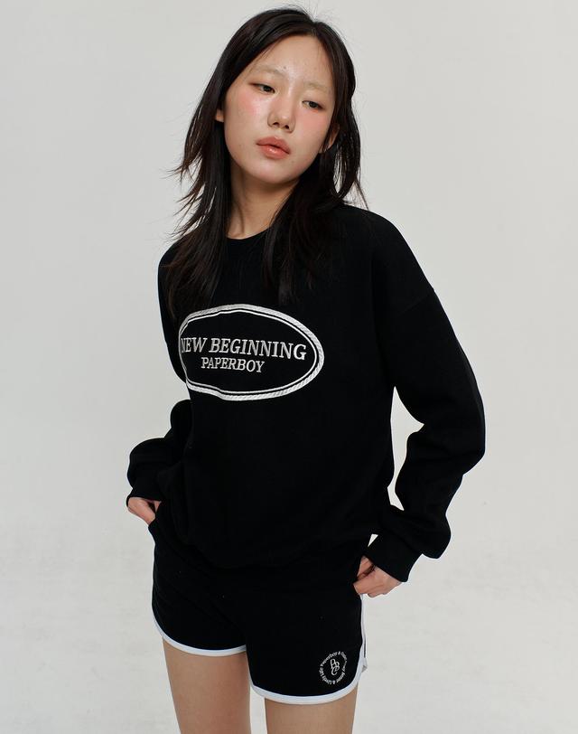 페이퍼보이 뉴비기닝 스웨트셔츠 2TYPE 4color 착용컷