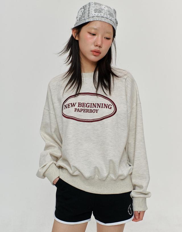페이퍼보이 뉴비기닝 스웨트셔츠 2TYPE 4color 착용컷