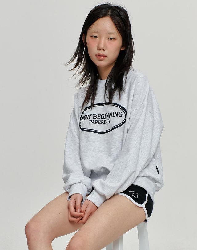 페이퍼보이 뉴비기닝 스웨트셔츠 2TYPE 4color 착용컷