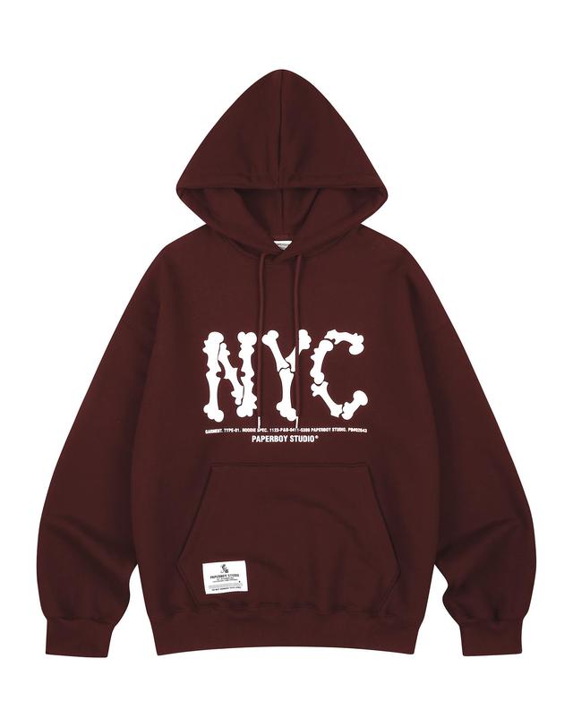 페이퍼보이 NYC 스켈레톤 후디 3color 착용컷