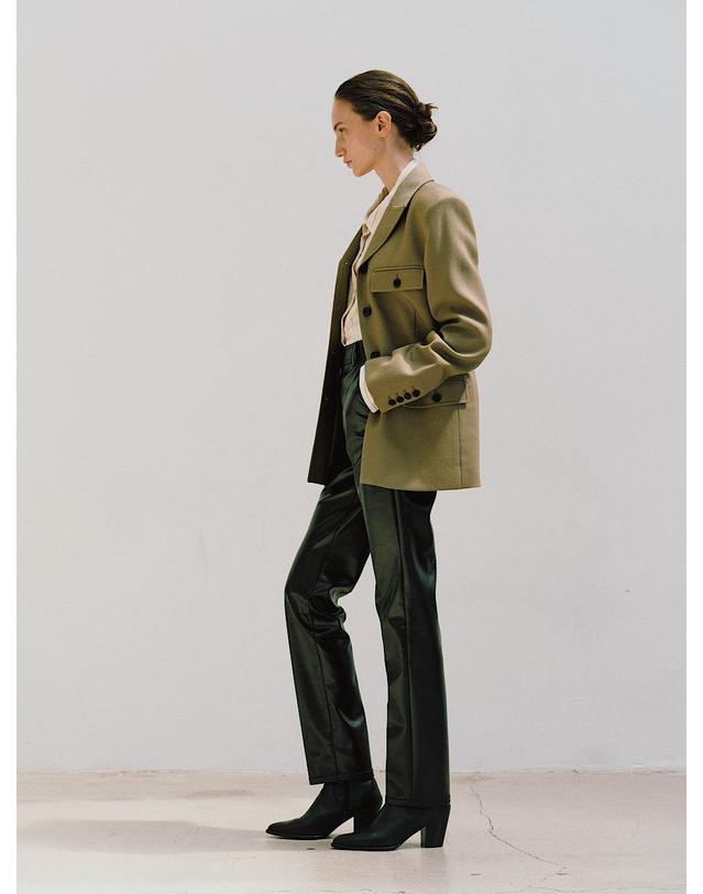 르비에르 WOOL SAFARI JACKET (BEIGE) 착용컷