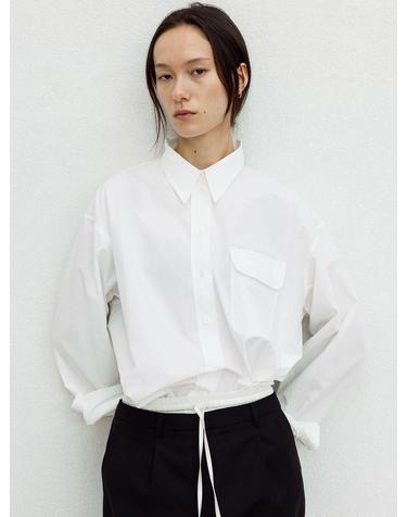 NATURAL COTTON OVER-FIT SHIRT (WHITE)