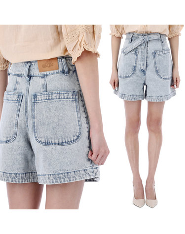 루이스미샤 25인치 럭키찬스 VIRGINIA 데님 하프 팬츠 WRPS23PR576 LIGHTBLUE