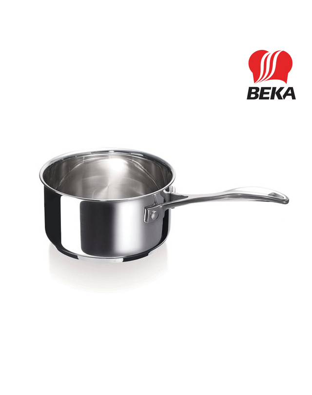 베카 [베카] 쉐프 넌스틱 스텐 편수냄비 14cm (1.2L) 착용컷