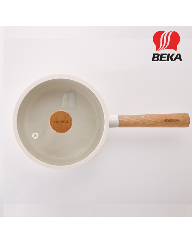 베카 [베카] 블랑우드 세라믹 편수냄비 18cm+유리뚜껑 착용컷