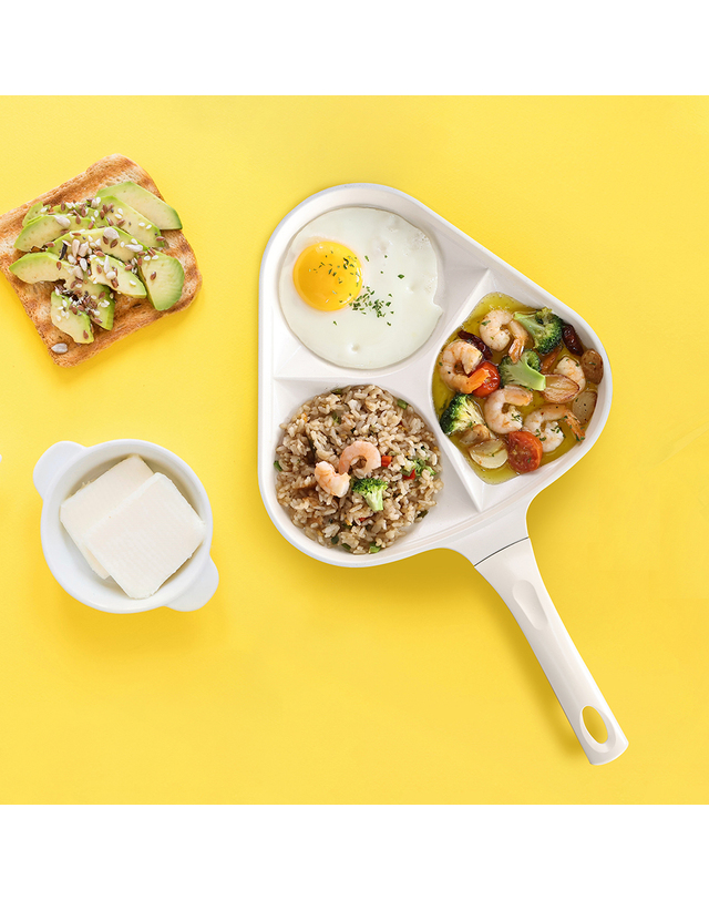 베카 [베카] 블랑우드 세라믹 IH 3구 에그팬 착용컷