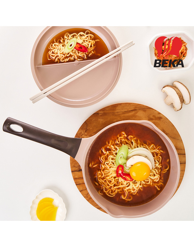 베카 베카 포인원 찜기포함 세라믹 IH 편수냄비 18cm 착용컷
