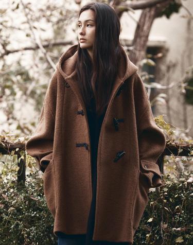 O3761 알파카 더플 코트_Brown