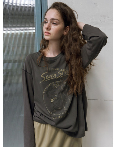 A3628 Vintage soda 롱 슬리브_Charcoal