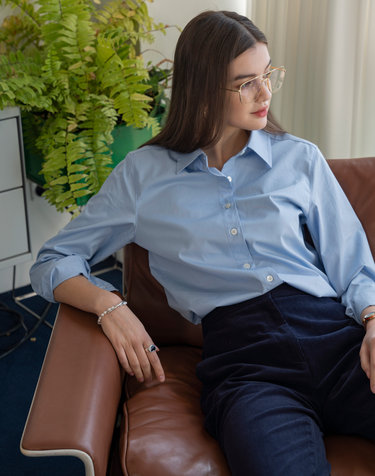 A3402 Classic standard shirts_Sky blue