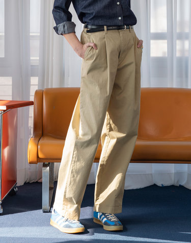 P3108 Bellet wide chino pants_Beige