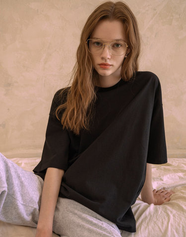 A3414 Boyfriend T-shirt_Black