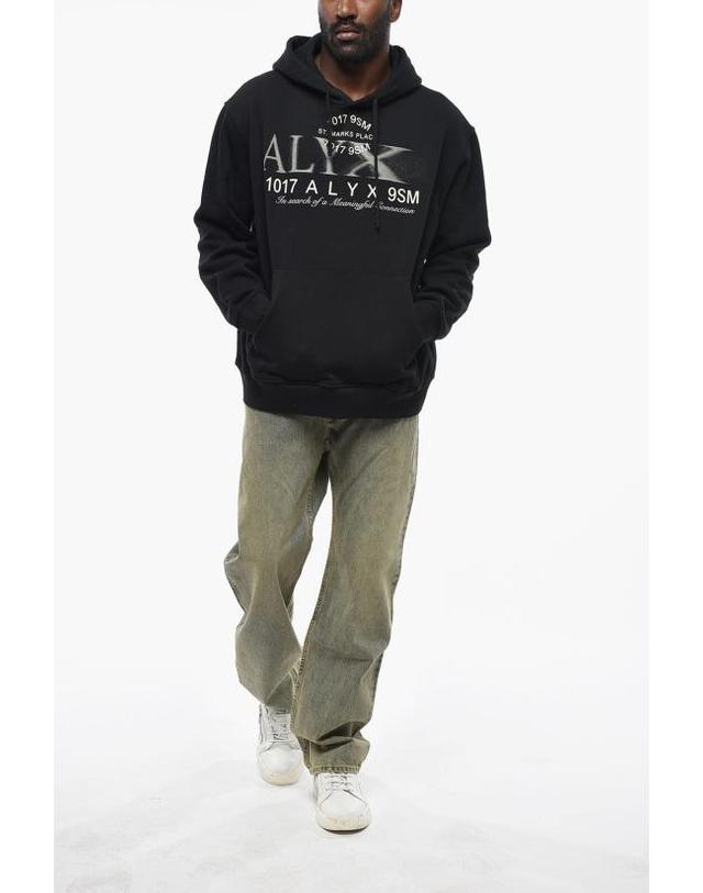 알릭스 [해외직구] 1017 알릭스 9SM 후드 티셔츠 AAUSW0175FA02 0 BLK0001 Black 착용컷