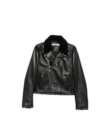[해외직구] 26FW 아크네 스튜디오 가죽 자켓 B70173 BLACK
