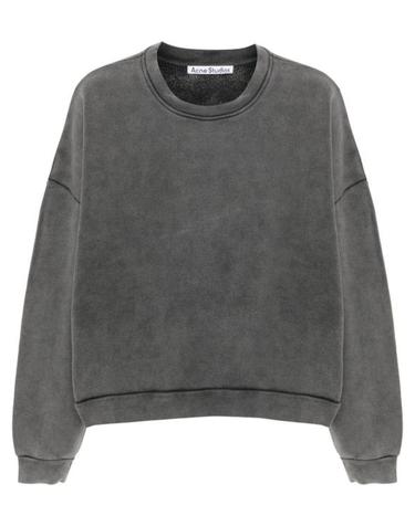 [해외직구] 26SS 아크네 스튜디오 로고 패치 스웨트셔츠 CI0137BM0 FADED BLACK