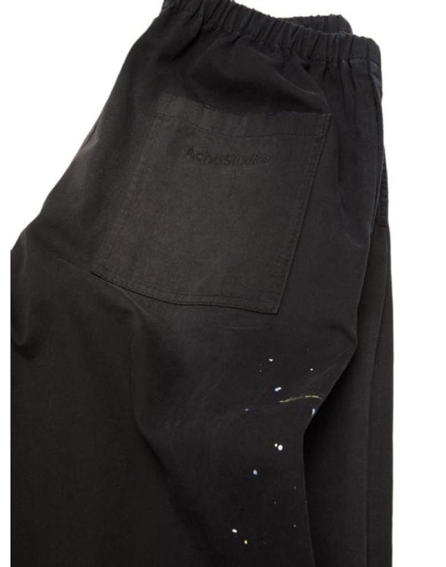아크네 스튜디오 [해외직구] 26FW 아크네 스튜디오 워싱 코튼 트라우저 팬츠 BK0778 900 BLACK 착용컷