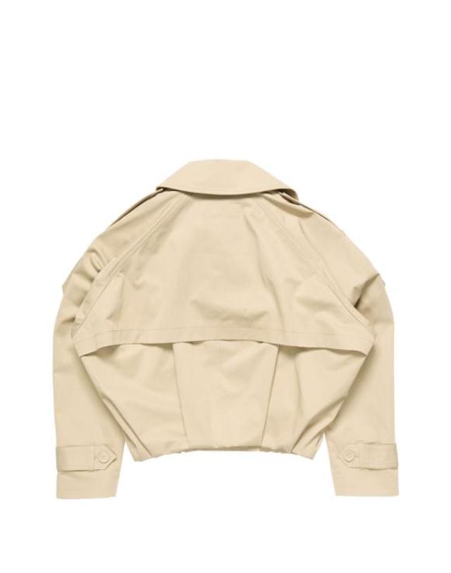 아크네 스튜디오 [해외직구] 26FW 아크네 스튜디오 퍼프 슬리브 트렌치 코트 A90734 BSI BEIGE 착용컷