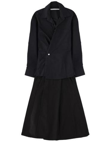 [해외직구] 26SS 알렉산더 왕 롱 원피스 1WC1266938 001 Black