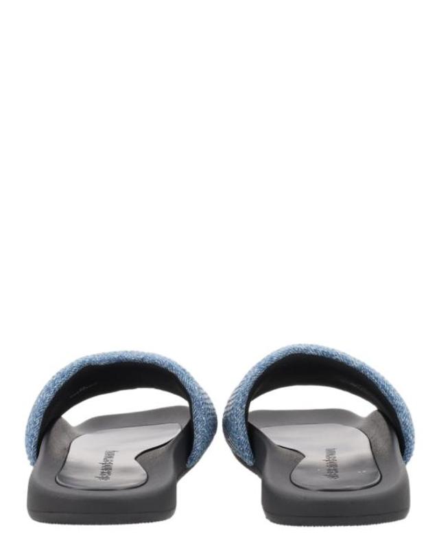 알렉산더 왕 [해외직구] 26FW 알렉산더 왕 뮬 슬리퍼 30326S017 473 Blue 착용컷