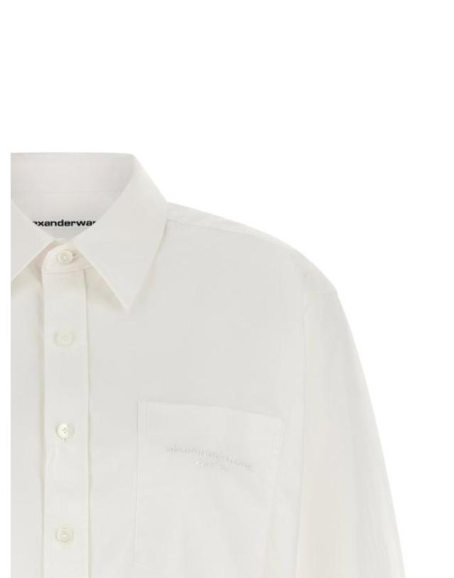 알렉산더 왕 [해외직구] 알렉산더 왕 셔츠 LD1WC3261347100 WHITE 착용컷