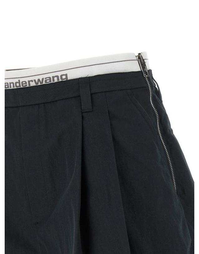 알렉산더 왕 [해외직구] 알렉산더 왕 숏팬츠 LD1WC3264042001 BLACK 착용컷