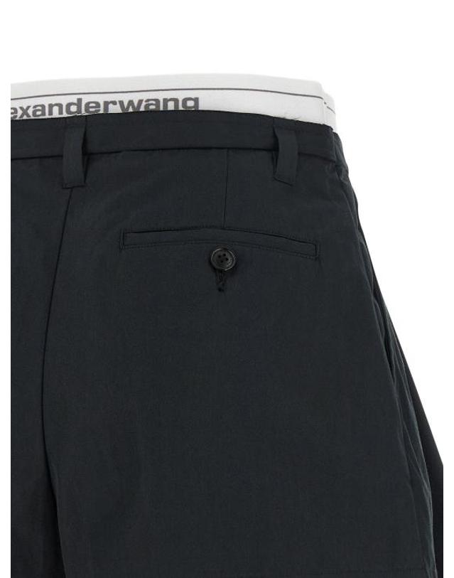 알렉산더 왕 [해외직구] 알렉산더 왕 숏팬츠 LD1WC3264042001 BLACK 착용컷